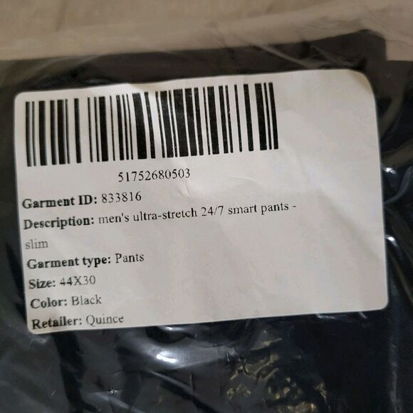 NWT Quince Mens Ultra Stretch 24/7 Smart Chino Pants Black Select Your Size - Picture 9 of 12